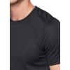 imageRBX Active Mens Athletic Performance Workout Gym Running Short Sleeve Crewneck TShirtShadow Stripe Black