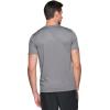 imageRBX Active Mens Athletic Performance Workout Gym Running Short Sleeve Crewneck TShirtShadow Stripe Grey