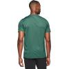 imageRBX Active Mens Athletic Performance Workout Gym Running Short Sleeve Crewneck TShirtShadow Stripe Jasper Green