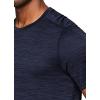 imageRBX Active Mens Athletic Performance Workout Gym Running Short Sleeve Crewneck TShirtSpace Dye Dark Navy