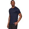 imageRBX Active Mens Athletic Performance Workout Gym Running Short Sleeve Crewneck TShirtSpace Dye Dark Navy