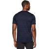 imageRBX Active Mens Athletic Performance Workout Gym Running Short Sleeve Crewneck TShirtSpace Dye Dark Navy