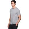 imageRBX Active Mens Athletic Performance Workout Gym Running Short Sleeve Crewneck TShirtSpace Dye Light Grey