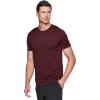 imageRBX Active Mens Athletic Performance Workout Gym Running Short Sleeve Crewneck TShirtStriated Waffle Burgundy