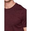 imageRBX Active Mens Athletic Performance Workout Gym Running Short Sleeve Crewneck TShirtStriated Waffle Burgundy