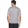 imageRBX Active Mens Athletic Performance Workout Gym Running Short Sleeve Crewneck TShirtStriated Waffle Grey