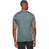 imageRBX Active Mens Athletic Performance Workout Gym Running Short Sleeve Crewneck TShirtStriated Waffle Hasta Green