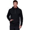 imageRBX Active Mens Fleece Workout Athletic Pullover HoodieColorblock Black