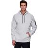 imageRBX Active Mens Fleece Workout Athletic Pullover HoodieGrey Heather Combo