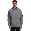 imageRBX Active Mens Fleece Workout Athletic Pullover HoodieMedium Grey Combo