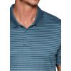 imageRBX Active Mens Golf Shirt Short Sleeve Quick Drying Performance Polo ShirtStriped Blue