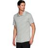 imageRBX Active Mens Golf Shirt Short Sleeve Quick Drying Performance Polo ShirtStriped Light Grey