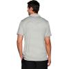 imageRBX Active Mens Golf Shirt Short Sleeve Quick Drying Performance Polo ShirtStriped Light Grey