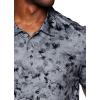 imageRBX Active Mens Golf Shirt Short Sleeve Quick Drying Performance Polo ShirtTonal Floral Grey