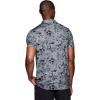 imageRBX Active Mens Golf Shirt Short Sleeve Quick Drying Performance Polo ShirtTonal Floral Grey