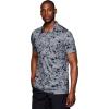 imageRBX Active Mens Golf Shirt Short Sleeve Quick Drying Performance Polo ShirtTonal Floral Grey