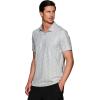 imageRBX Active Mens Golf Shirt Short Sleeve Quick Drying Performance Polo ShirtTonal Geo Light Grey