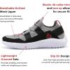 imageRBX Active Mens Lace Up Breathable Knit Athletic Running Shoe STP GreyBlack 9