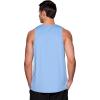 imageRBX Active Mens Lightweight Quick Dry Performance Sleeveless Muscle TeeBlue Shadow Stripe