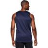 imageRBX Active Mens Lightweight Quick Dry Performance Sleeveless Muscle TeeJacquard Mesh Navy