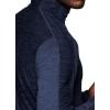 imageRBX Active Mens Performance Lightweight Super Soft Long Sleeve 14 Zip ShirtStriated Navy