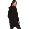 imageRBX Active Womens 14 Zip Fleece Tunic Sweatshirt Dress Mock Neck Sweater Dress with PocketsBlack Heather