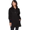 imageRBX Active Womens 14 Zip Fleece Tunic Sweatshirt Dress Mock Neck Sweater Dress with PocketsBlack Heather