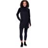 imageRBX Active Womens 14 Zip Fleece Tunic Sweatshirt Dress Mock Neck Sweater Dress with PocketsBlack Mock