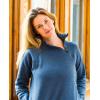 imageRBX Active Womens 14 Zip Fleece Tunic Sweatshirt Dress Mock Neck Sweater Dress with PocketsBlack Mock