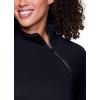 imageRBX Active Womens 14 Zip Fleece Tunic Sweatshirt Dress Mock Neck Sweater Dress with PocketsBlack Mock