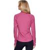 imageRBX Active Womens Athletic Breathable Lightweight Zip Up Running Jacket with PocketsDark Pinkzip Pocket