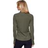 imageRBX Active Womens Athletic Breathable Lightweight Zip Up Running Jacket with PocketsThyme Greenzip Pocket