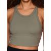 imageRBX Active Womens Athletic Fashion High Coverage Low Impact Workout Sports BraSolid Olive