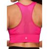 imageRBX Active Womens Athletic Fashion Racerback Seamless Low Impact Workout Sports BraBack Mesh Hot Pink