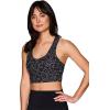 imageRBX Active Womens Athletic Fashion Racerback Seamless Low Impact Workout Sports BraBlackSand Dots