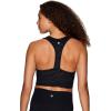 imageRBX Active Womens Athletic Fashion Racerback Seamless Low Impact Workout Sports BraTonal Zebra Black