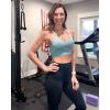 imageRBX Active Womens Athletic Fashion Racerback Seamless Low Impact Workout Sports BraZebra Light Blue