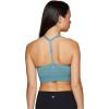 imageRBX Active Womens Athletic Fashion Racerback Seamless Low Impact Workout Sports BraZebra Light Blue