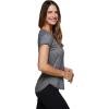 imageRBX Active Womens Athletic Quick Dry Space Dye Short Sleeve Yoga TShirtS21 Peached Black