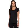 imageRBX Active Womens Athletic Quick Dry Space Dye Short Sleeve Yoga TShirtS21 Peached Black