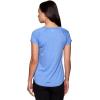 imageRBX Active Womens Athletic Quick Dry Space Dye Short Sleeve Yoga TShirtSpace Dye Capri Blue