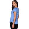 imageRBX Active Womens Athletic Quick Dry Space Dye Short Sleeve Yoga TShirtSpace Dye Capri Blue