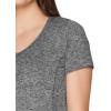imageRBX Active Womens Athletic Quick Dry Space Dye Short Sleeve Yoga TShirtSpace Dye Htr Charcoal