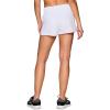 imageRBX Active Womens Athletic Relaxed Fit Quick Dry Stretch Woven Running Short with Inner Attached Brief and PocketsCrossover White