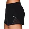 imageRBX Active Womens Athletic Relaxed Fit Quick Dry Stretch Woven Running Short with Inner Attached Brief and PocketsMesh Inset Black