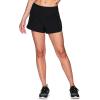 imageRBX Active Womens Athletic Relaxed Fit Quick Dry Stretch Woven Running Short with Inner Attached Brief and PocketsSolid Black