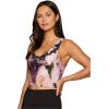imageRBX Active Womens Bra Top Athletic Yoga Crop Tank Top with Built in Shelf BraMisty Cloud Multi