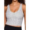 imageRBX Active Womens Bra Top Athletic Yoga Crop Tank Top with Built in Shelf BraNeutral Snakeskin