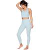 imageRBX Active Womens Bra Top Athletic Yoga Crop Tank Top with Built in Shelf BraRibbed Light Blue