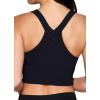 imageRBX Active Womens Bra Top Athletic Yoga Crop Tank Top with Built in Shelf BraSolid Black